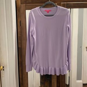 Lilly Pulitzer Estela Sweater NWT Large in Light Lila Verbena